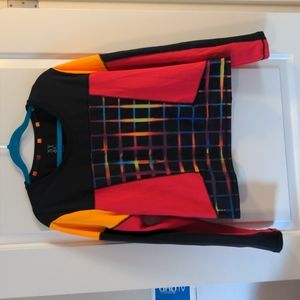 Rainbow Checkered Yoga Jacket by New York & Company